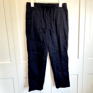 Gap Linen Style Navy Blue Draw String Pants